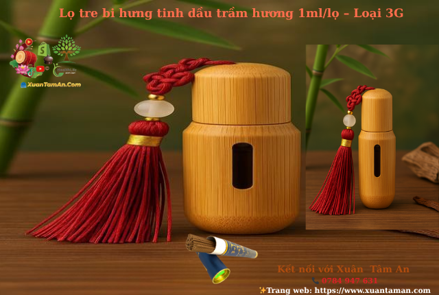 Tinh dầu trầm hương chai tre 1ml/chai – Loại 3G